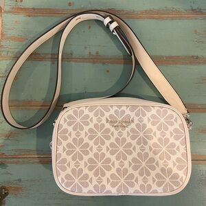 Kate Spade Flower Canvas Crossbody (EUC)